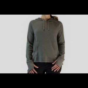 Prana Shea Waffle Hoodie Sweatshirt Long Sleeve L